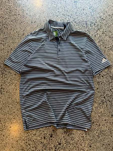 Hottest Items Right Now: Striped Adidas Golf Polo Shirt - M