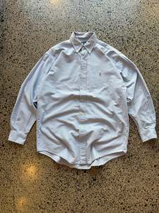 Blue Ralph Lauren Checkered Button Up Shirt - M