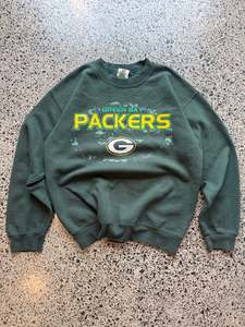 90's NFL Green Bay Packers Crewneck Jumper - M