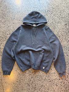 2010's Russell Athletic Blank Hoodie - L