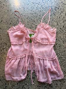 Womens Wear: Pink Layered Fairy Top - L/XL
