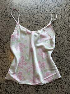Womens Wear: Floral Satin Cami - S/M