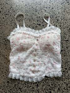 Womens Wear: Floral Fairy Top - S