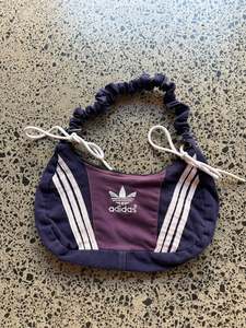 Purple Adidas Rework Scrunchy Shoulder Bag
