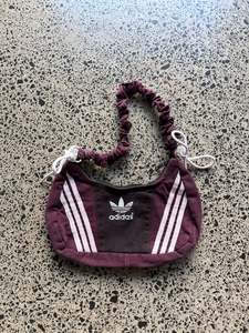 Handbags 1: Burgundy Adidas Rework Scrunchy Shoulder Bag