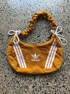 Handbags 1: Mustard Rework Adidas Scrunchy Shoulder Bag