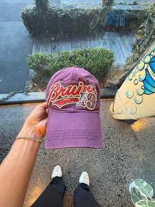 Purple Sparkly 'Boston Bruins' NHL Cap