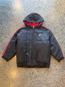 Thursday Drops: 90's Black and Red Starter Jacket - M