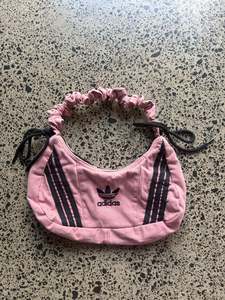 Adidas 1: Pink Rework Adidas Scrunchy Shoulder Bag