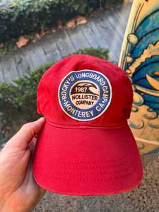 Hollister ‘Rocky Longboard’ Red Cap