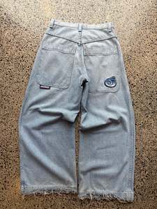 90's JNCO 101 Twin Cannon Light Wash Blue Jeans - 31W