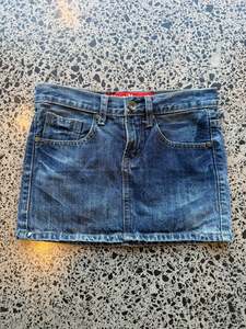 Kasina Korean Denim MIni Skirt - 2XS