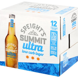 Speights Summit Ultra 12 pack 330ml stubbies 4.2% alc/vol - Rolly Inn Liquor