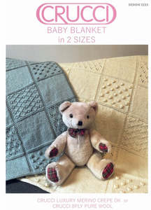 Patterns: Crucci Pattern 2223 Baby Patchwork Blanket in 8 Ply