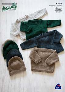 Baby: Naturally K3038 in 8 Ply DK