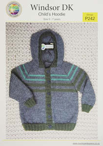 Child's Hoodie | Design P242 in 8 Ply