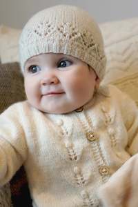 Verity Cardi and Hat BC115 in 4 Ply