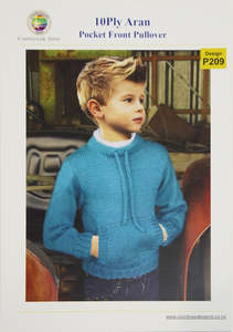 10 Ply Petterns: Pocket Front Pullover | Design P209 in 10 Ply