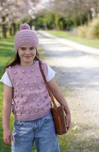 Freya Vest and Hat LF63 in 8 Ply