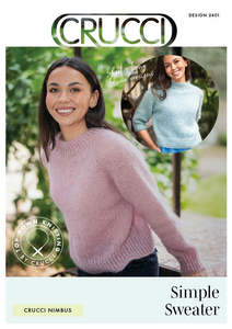 12 Ply Pattern: Crucci Knitting Pattern 2401 Simple Top Down Sweater