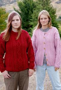Breeta Sweater and Cardigan - Vintage C609 in 12 Ply