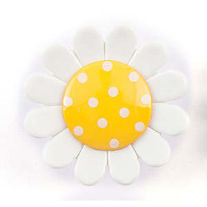 Buttons: Button Box Daisy Dotted Shank