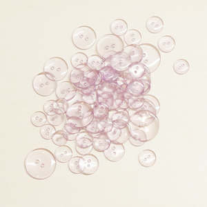 Clear buttons Purple 4 Sizes
