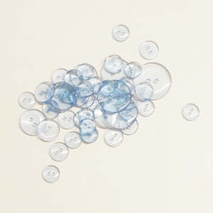 Clear buttons Blue 4 Sizes