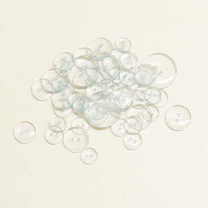 Clear buttons Aqua 4 Sizes