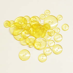 Clear buttons Yellow 4 Sizes