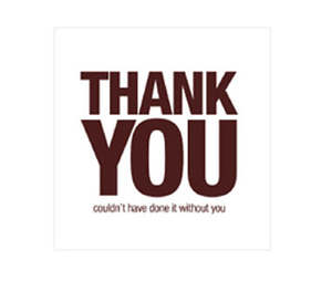 All Add On Gifts: "THANK YOU couldn't have done it without you " Mini Gift Card