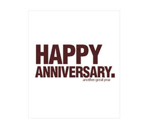 All Add On Gifts: "HAPPY ANNIVERSARY. another great year" Gift Card