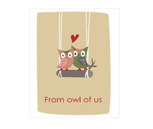 All Add On Gifts: " From owl of us" Gift Card