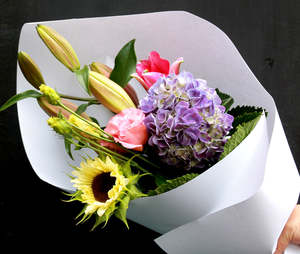 Florist Choice Bright Bouquet - Fresh Seasonal Blooms Auckland