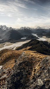 On Top of Mt Alfred Portrait - Romer Gallery