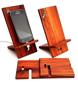 Products: Rimu Phone stand Paua inlay