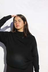 Loungewear Collection: Yonda Merino Crew - Black