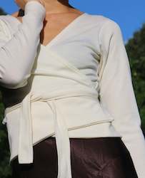 Loungewear Collection: BelÃ©m Merino Wrap - Coconut