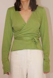 Loungewear Collection: BelÃ©m Merino Wrap Top - Paloma