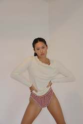Loungewear Collection: Selene Fluted Top - SAMPLE