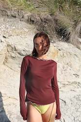Loungewear Collection: Faro Fluted Top - SAMPLE