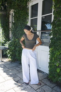 Loungewear Collection: Remy Cotton Pants - White