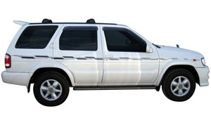 Roof Racks: Aero Flushbars Black