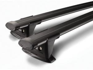 Roof Racks: Aero Thrubars Black