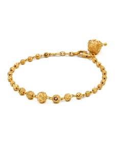 Bracelets: 22ct Gold Ball Ladies Bracelet