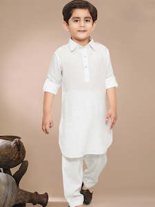 Boys Kurta Payjama: Boys Fold-Up Kurta Set