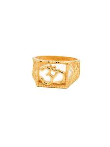 22ct Gold Rings Baby: 22ct Gold Om Baby Ring