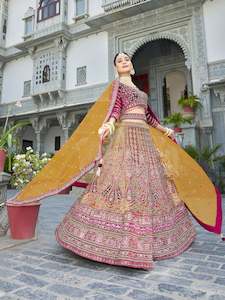 Unstitched Lehengas: Isha Unstitched Lehenga Choli