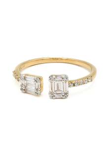 18ct Gold Ring Women: 18ct Gold 0.47ct Diamond Ladies Ring