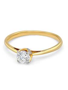 18ct Gold 0.42ct Diamond Ring